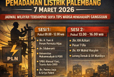 Pemadaman Listrik Palembang 7 Maret 2026: Jadwal Wilayah Terdampak serta Tips Warga Menghadapi Gangguan
