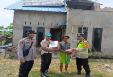 Berikan Bantuan Sembako Hingga Ikut Perbaiki Rumah warga, Ini Kata Kapolres Banyuasin!  