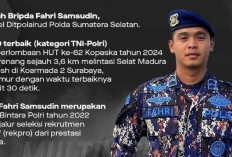 Arungi Selat Madura, Bripda Fahri Samsudin Ditpolairud Polda Sumsel Finish ke-9 dari 474 Prajurit TNI-Polri