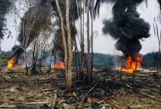 Sumur Minyak Ilegal Terbakar, Pipa Dirusak. Tiga Pelaku Ditangkap