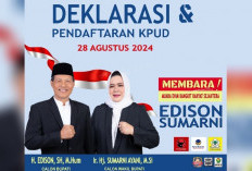 Didukung 3 Partai Besar, Pasangan MEMBARA Edison-Sumarni Melaju Pilkada Muara Enim, Deklarasi Lalu Daftar KPUD