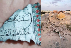 Bikin Merinding, Sepotong Ayat As-Saffat Ditemukan di Reruntuhan Masjid Gaza Palestina, Ini Maknanya