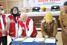 Atasi Kekurangan Stok Darah, PMI Palembang MoU dengan Kecamatan Seberang Ulu II, Ini Kesepakatannya