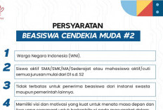 Segera Tutup! Ayo Daftar Beasiswa Cendekia Muda 2024 Bagi Siswa SMA dan S1 Seluruh Indonesia, Gratis Lho