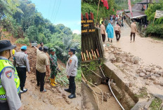 Sawah Tertimbun, Jalan Putus Total, Akibat Longsor di Lahat dan Muara Enim