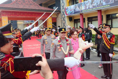 Upacara Farewell and Welcome Parade dilakukan Polrestabes Palembang
