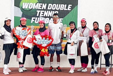 Gemilang di Tenis Lapangan Women Double Fun Game, Gina dan Nyak Dari Exotic Raih Gelar Juara