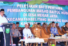 Letakkan Batu Pertama Masjid Baitul Huda, Ini Kata Wagub Sumsel Cik Ujang