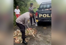 Timbulkan Lakalantas, Polsek BTS Timbun Jalan Berlubang