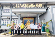 Tinjau Lahan Ketahanan Pangan di Lapas Muara Enim, Ini Rencana Dinas Ketahanan Pangan dan Hortikultura Muara E