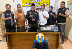 Diamankan Tim Opsnal  Polsek Lempuing Jaya di Jalan Poros Desa Muktisari, Mahat Bawa Dua Sajam 