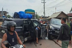 Kecelakaan Beruntun di Jalintim Palembang-Jambi, Tiga Kendaraan Terlibat, Kemacetan Panjang