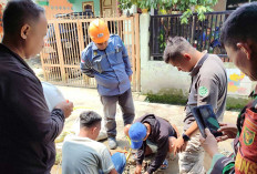 Dua Kali Pipa Gas di Lr Perguruan Bocor akibat Galian Drainase, Penggalian Tidak Koordinasi PT SP2J