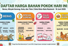 Daftar Harga Bahan Pokok Hari Ini: Beras, Minyak Goreng, Gula, dan Telur Masih Stabil