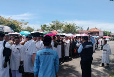 Semangat Tak Padam, Ratusan Jemaah Calon Haji OKI Tetap Jalani Manasik di Bawah Terik Matahari