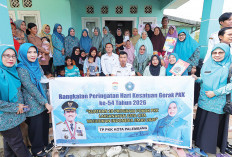 Terus Berkarya Nyata, TP PKK Palembang Turun Langsung ke Rumah Warga Jalankan Program TP PKK Kita Plus 
