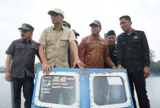 Pimpinan DPRD Muba Monitoring Progres Perbaikan Jembatan Lalan Ambruk Dihantam Tongkang