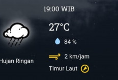 Prakiraan Cuaca Palembang Hari Ini: Cerah di Siang Hari, Ada Potensi Hujan di Malam Hari 