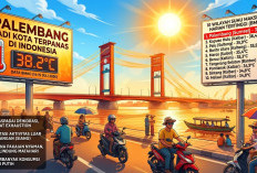 Palembang Jadi Kota Terpanas di Indonesia, Suhu Capai 38,2 Derajat