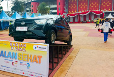 Makin Semarak, Gubernur-Wali Kota Hadiri Jalan Sehat HUT Sumeks dan Kota Palembang, Berhadiah Mobil dan Umrah