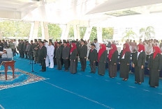 Lanosin Lantik 36 Pejabat, Rusman Resmi Jabat Sekda OKU Timur Definitif