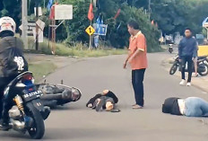 Hanya Terluka, Tak Ada Korban Jiwa, Tabrakan Dua Motor Dekat Persimpangan