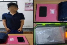 Nyamar jadi Pembeli, Anggota Satnarkoba Polres OKI Berhasil Amankan MRA dengan ,87 gram Sabu