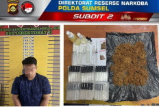 Ditresnarkoba Gerebek Pengedar Narkotika Tembakau Sinte di Palembang, Disukai Kalangan Pelajar-Mahasiswa