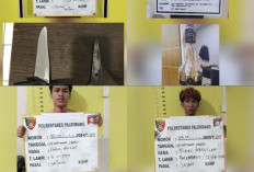 Empat Pemuda Diamankan Bawa Sajam dan Bom Molotov di Aksi DPRD Sumsel