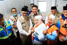Menhaj-Gubernur Sumsel Lepas Kloter 9 Sambut Kloter 10, Tuntas Keberangkatan Gelombang I Embarkasi Palembang