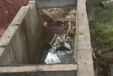 Drainase Baru di Banyuasin Ambrol Diterjang Hujan Deras, Segera Diperbaiki
