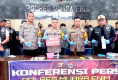 Gerebek Kampung Narkoba Lubai Ulu, Satresnarkoba Polres Muara Enim Amankan Empat Tersangka Narkoba