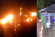Diduga Gegara Puntung Rokok Dibuang Sembarangan, Terbakar Rumah Kosong di Empat Lawang