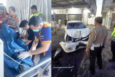 Hantam Ruko, Pengemudi Brio Tewas