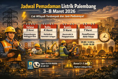 Listrik Palembang Padam Bergilir 3–8 Maret 2026, Ini Daftar Lengkap Wilayah dan Jam Terdampak!