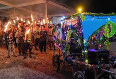 Meriahnya Malam Takbiran: Pawai Obor Satukan Warga Talang Jambe