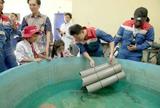 Kenalkan Bisnis Pertamina-Ikan Belida ke Siswa SD