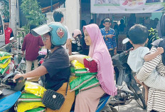  Pasar Murah Disdag Palembang Diserbu Warga 13 Ilir, Kurang dari Setengah Jam Beras Ludes Diborong Warga