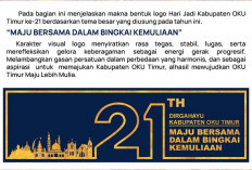 Resmi Diluncurkan, Logo dan Tema HUT OKU Timur ke-21 Ajak Masyarakat Bersatu dan Berkarya, Ini Maknanya!