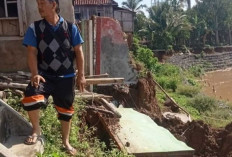 Ngeri, 5 Rumah di Desa Kedondong OKU Terancam Longsor, Separuh Ambruk ke Sungai Ogan, Begini Situasinya!