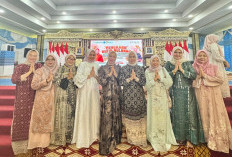 PKK Empat Lawang Ikuti Pengajian Rutin dan Halal Bihalal PKK Sumsel di Griya Agung