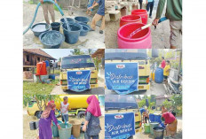 Musim Kemarau, PT TeL Distribusi Bantuan Air Bersih