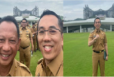 Hadiri Pengarahan Presiden di Istana Garuda IKN, Foto Dengan Mendagri, Ini Kesan Penjabat Bupati Lahat