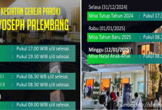 Catat! Ini Jadwal Malam Misa Natal dan Misa Hari Natal 2024 Gereja Paroki Santo Yoseph Palembang