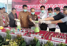 Kejaksaan Negeri OKI Musnahkan Barang Bukti dengan Berbagai Metode