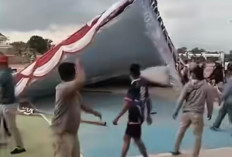 Tenda Roboh di Stadion Talang Jimar, Dua Orang Dilarikan ke Rumah Sakit