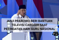 Prabowo Ngaku Murid Bandel Tapi Berkat Guru Bisa jadi Presiden, Akan Bantu TV Canggih Bagi Semua Sekolah di RI