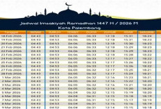 Jadwal Buka Puasa Palembang 20 Februari 2026: Maghrib 18.32 WIB
