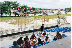 Mulai Gantung Hadiah 80 Pohon Pinang, 22 Agustus Lomba Mewarnai di Venue Voli Pantai JSC