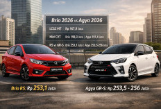 Adu Harga Honda Brio vs Toyota Agya 2026, Selisih Tipis hingga Varian Tertinggi